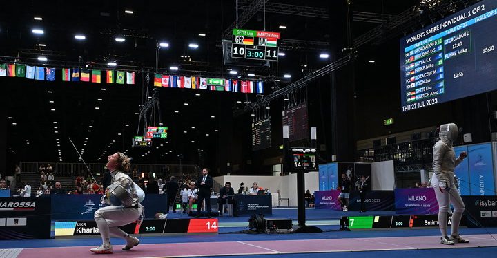 La ucraniana Olga Jarlan fue descalificada por negarse a dar la mano a su rival rusa Anna Smirnova en el Mundial de Esgrima