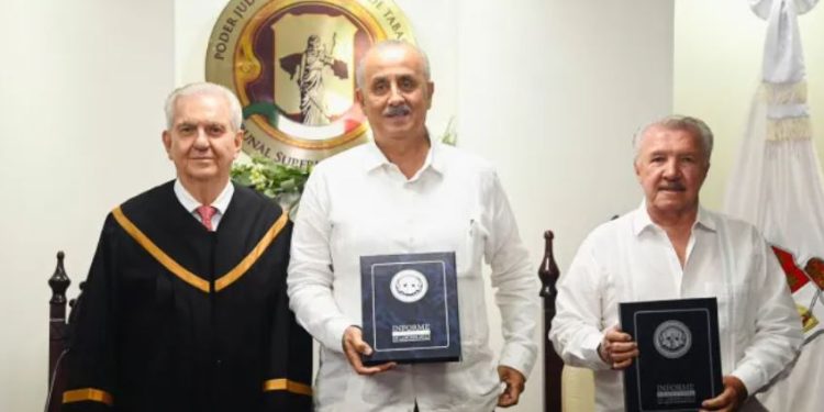 El Poder Judicial rindió su informe semestral de labores y en el que refrendó su compromiso con Tabasco
