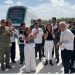 AMLO recibió el primer vagón del Tren Maya este sábado en Cancún