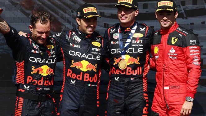 Los Red Bull de Max Verstappen y ‘Checo’ Pérez dominaron del GP de Bélgica de la Fórmula 1