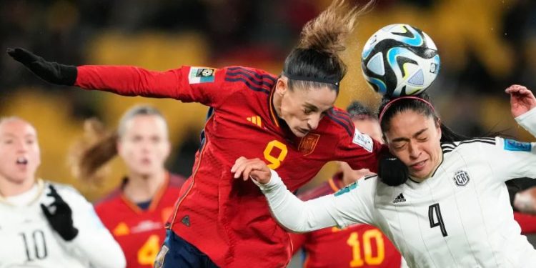 España goleó 3-0 a Costa Rica en actividad del Grupo C del Mundial Femenil