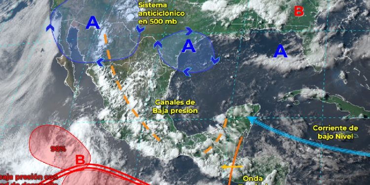 Pronóstico del clima en algunos estados del país