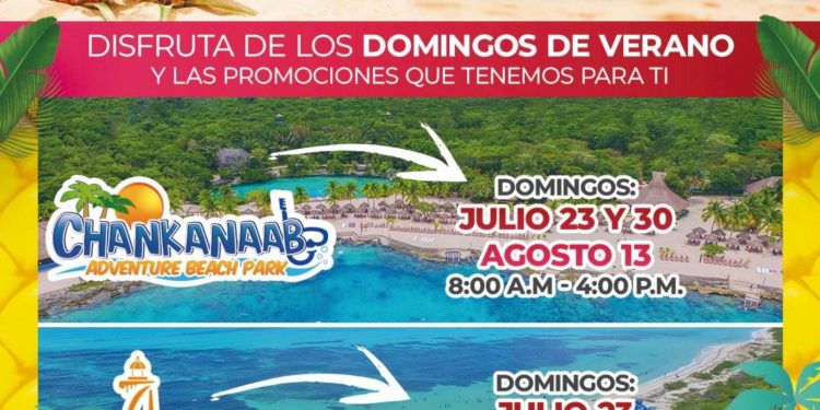 FPMC abrirá Chankanaab y Punta Sur los domingos de vacaciones de verano