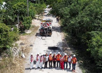 Felipe Carrillo Puerto tendrá inversión histórica de 30 MDP en pavimentación y bacheo: Mara Lezama