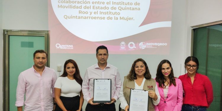 Firman convenio de colaboración el IMOVEQROO e IQM