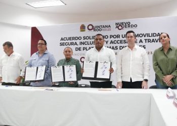 En el marco de la Ley de Movilidad, se firma acuerdo para otorgar mejor servicio de pasajeros entre plataforma y taxistas