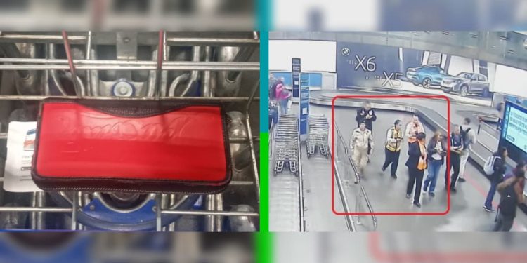 Personal de AICM entregan cartera  con 10 mil 150 euros a una pasajera