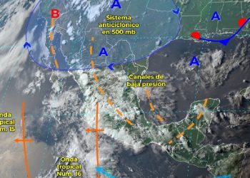 Pronóstico del clima para el territorio mexicano