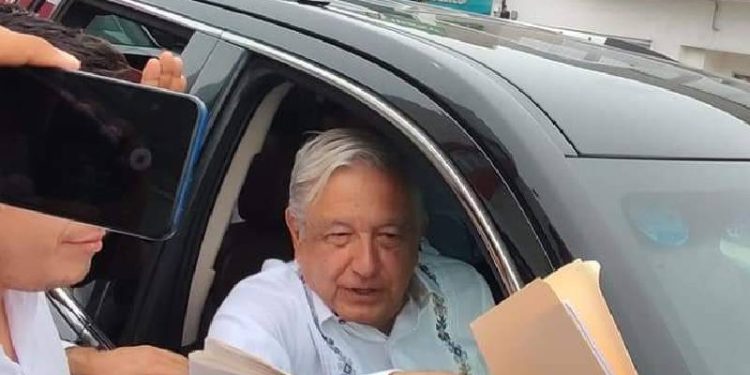 AMLO llega a Yucatán para inspeccionar las obras del Tren Maya