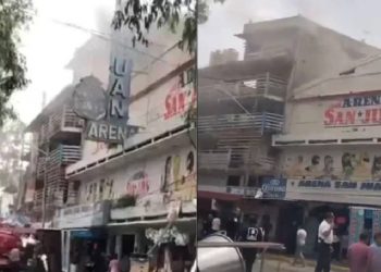 Incendio en la Arena San Juan, Edomx deja dos menores muertos