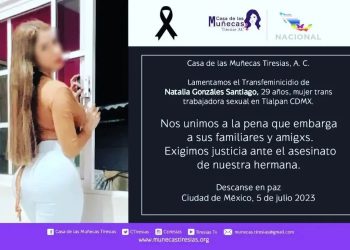 Exigen justicia para Natalia González, mujer trans que fue asesinada en CDMX