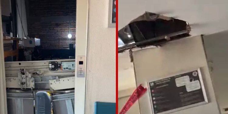 Cae elevador del hospital 46 del IMSS en Guadalajara, dejando ocho personas atrapadas