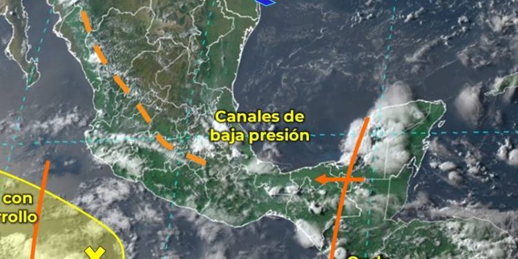 Onda tropical Núm. 14 ocasionará lluvias fuertes en el sur del país