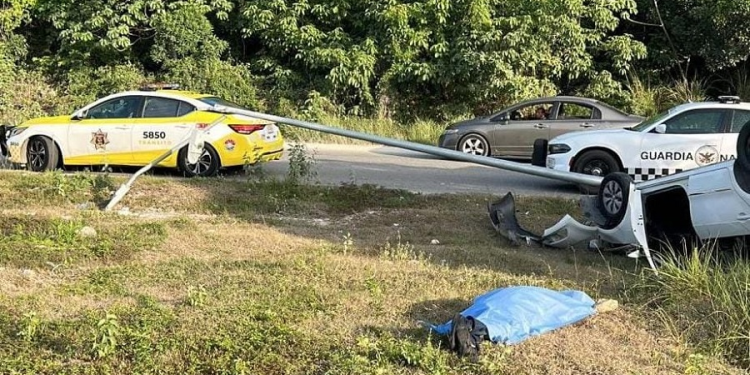 Trágico accidente deja una persona muerta en Av. Huayacán, Cancún