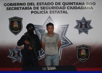 Detienen a sujeto con sustancias ilícitas en Cancún