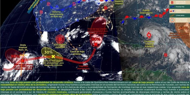 Cancún, sin bajar  la guardia ante posible desarrollo ciclónico