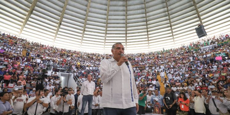 Adán Augusto: nuestra asamblea informativa número 110, ante más de 10,000 chiapanecas y chiapanecos