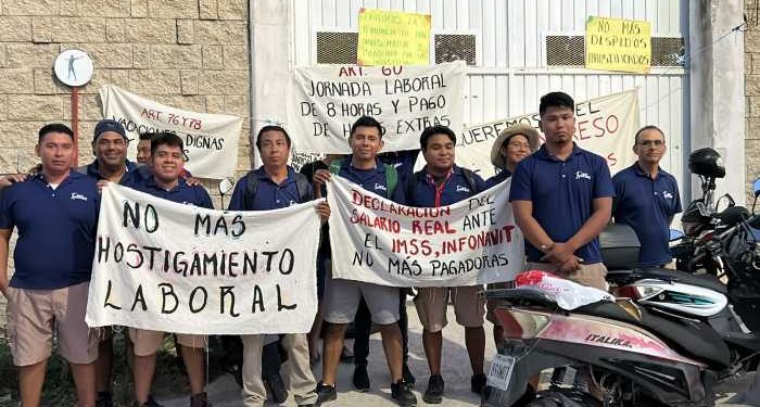 Trabajadores de ‘Cancún Aventures’ se manifiestan para exigir pagos correspondientes