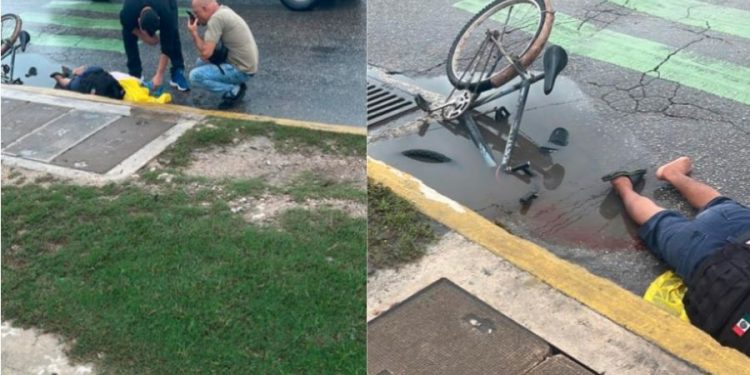 Hombre sufre aparatoso accidente y queda inconsciente al caer en un bache profundo