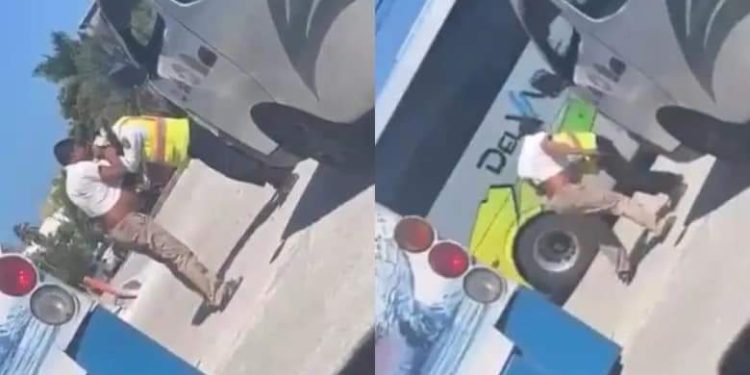 Detienen a chofer de combi que  agredió a policía de tránsito en Cancún