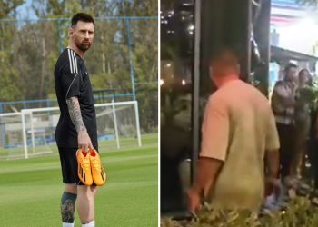 Hombre es golpeado por personal de seguridad tras tomarle una foto a Messi en Miami