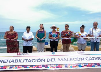 Mara Lezama y Atenea Gómez reinauguran el Malecón del Caribe para disfrute de isleños y turistas
