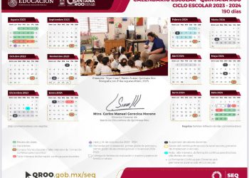 SEQ da a conocer el calendario escolar 2023-2024 de educación básica
