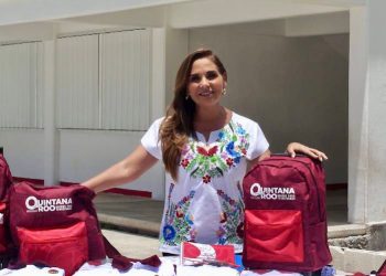 En apoyo a la economía de las familias, Mara Lezama anuncia entrega gratuita de uniformes, mochilas y útiles escolares