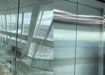 Fallas en elevador del AICM deja atrapados por 20 minutos a usuarios