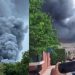 Registran fuerte incendio en una fábrica de Ciudad Industrial, Merida