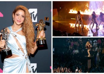 Shakira se confirmó en los MTV 2023 como un icono musical llevándose dos premios y un show que se robó la noche