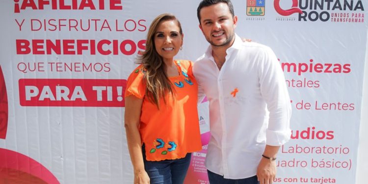 Acompaña Pablo Bustamante a la Gobernadora Mara Lezama en gira por Cancún