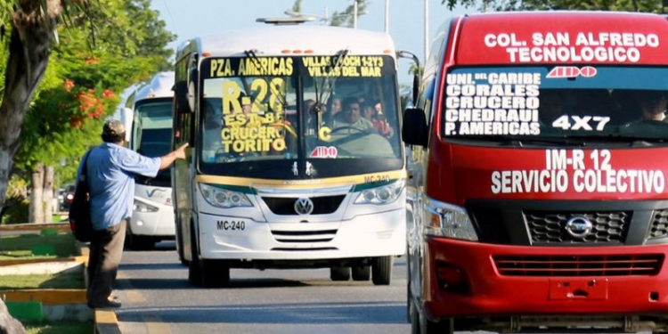 Descartan posibilidad de incremento en tarifas de transporte público en Quintana Roo