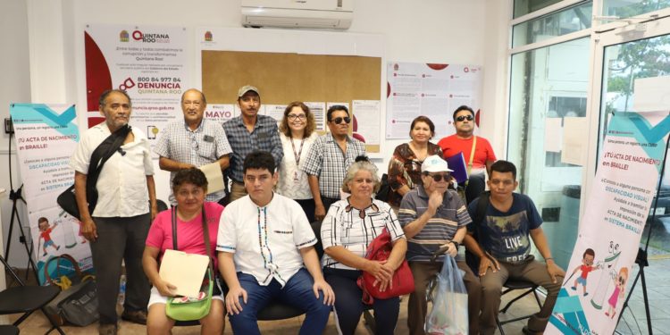 Con actas de nacimiento en sistema Braille Quintana Roo avanza en inclusión y derecho a la identidad