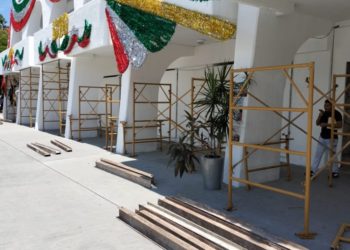 Ayuntamiento de BJ da mantenimiento al Palacio Municipal debido a las Fiestas Patrias