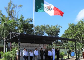 Atestigua la titular de la Secretaría de Gobierno cambio de mando de la Comandancia de la 34ª Zona Militar