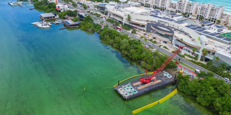Supervisa Mara Lezama avances en los trabajos del Puente Nichupté