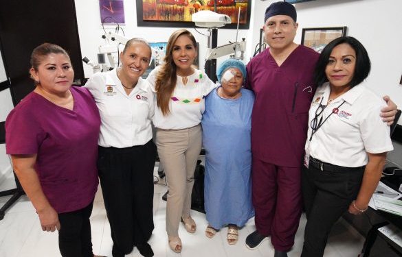 Con cirugías de la vista, Mara Lezama apoya a mujeres y hombres a recuperar su calidad de vida