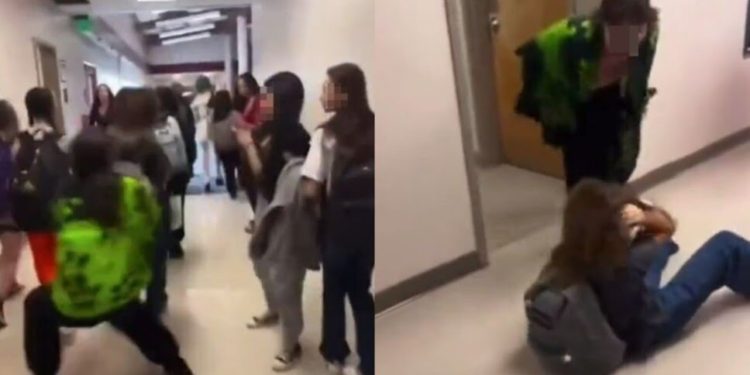 Estudiante empuja y golpea a compañera en secundaria de Oregón