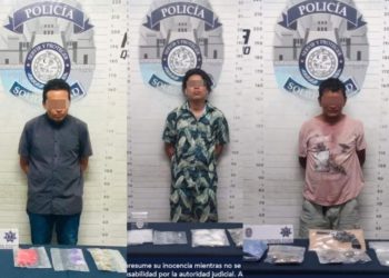 Detienen a tres sujetos con narcóticos en Playa del Carmen