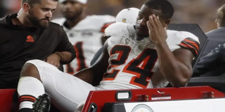 Nick Chubb de los Cleveland queda fuera de la temporada NFL tras sufrir lesión en la rodilla