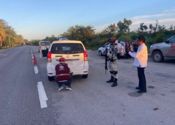 En coordinación los tres niveles de gobierno realizan operativo de transporte público y privado