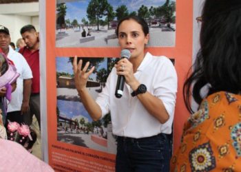 Presenta Ana Paty Peralta transformación del Parque de las Palapas