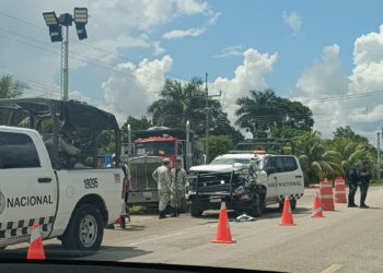 Accidente fatal entre una patrulla de Guardia Nacional y un tráiler