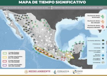 Prevén chubascos a lluvias puntuales fuertes en Quintana Roo