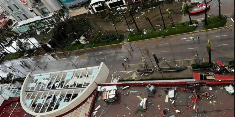 Otis dejo a su paso inundaciones, destrozos y a más de medio millón de mexicanos se quedaron sin luz