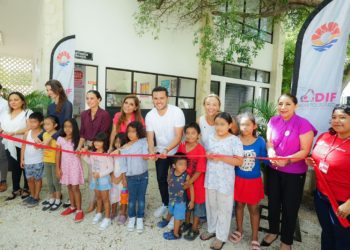 Suma Pablo Bustamante más acciones en favor de la niñez cancunense