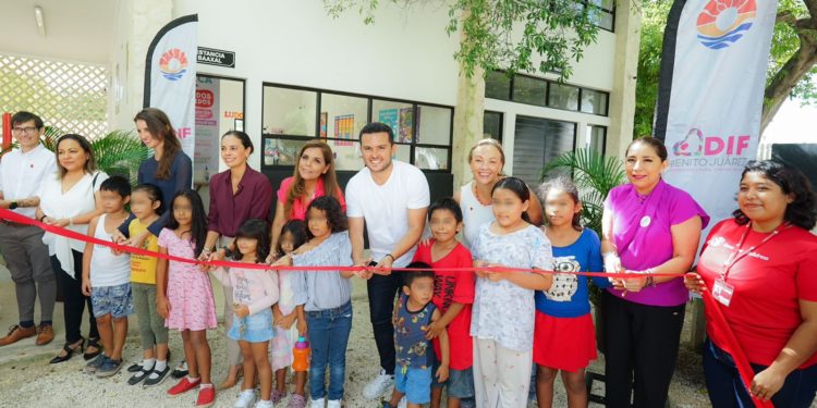 Suma Pablo Bustamante más acciones en favor de la niñez cancunense