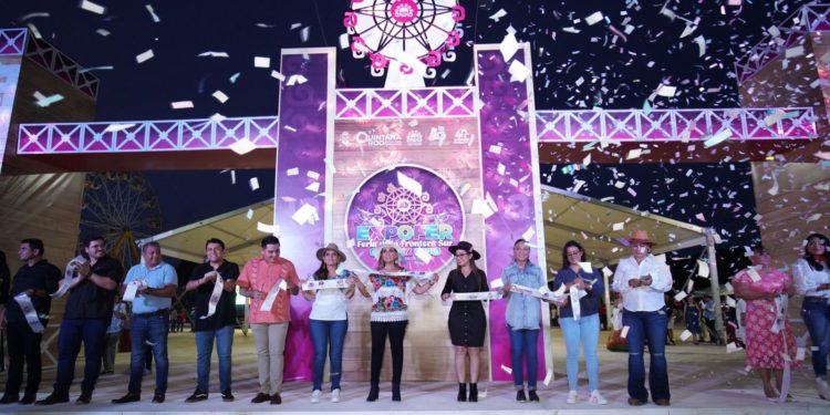Mara Lezama inaugura la EXPOFER 2023 en Chetumal fiesta con tradición