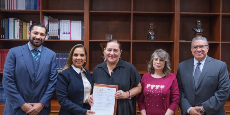 Mara Lezama firma convenio con el INE para la búsqueda e identificación de personas desaparecidas